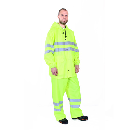 Костюм сигнальный мужской (куртка, брюки) модель НЕВА (NEVA) NF-10, лимонный
