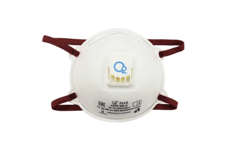 Полумаска O2 фильтрующая с клапаном для выдоха 2113 FFP3 NR D