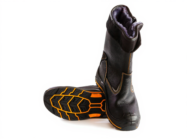 Сапоги рабочие цельноюфтевые PERFECT PROTECTION кевлар с ПП и АС натур. мех (2)