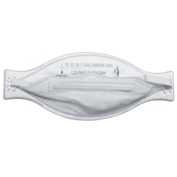 Полумаска О2 фильтрующая 3301 FFP1 NRD без клапана выдоха, текстильная резинка с регулировкой(2)