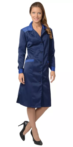Халат Технолог т.синий-василек