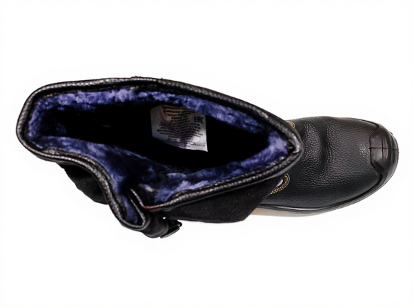 Сапоги рабочие цельноюфтевые PERFECT PROTECTION кевлар с ПП и АС натур. мех (5)