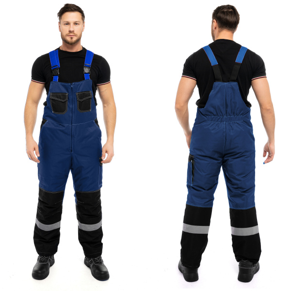 Костюм зимний муж. Юкон-Мембрана кур+пк., цвет т.синий_чёр._васил.(2)