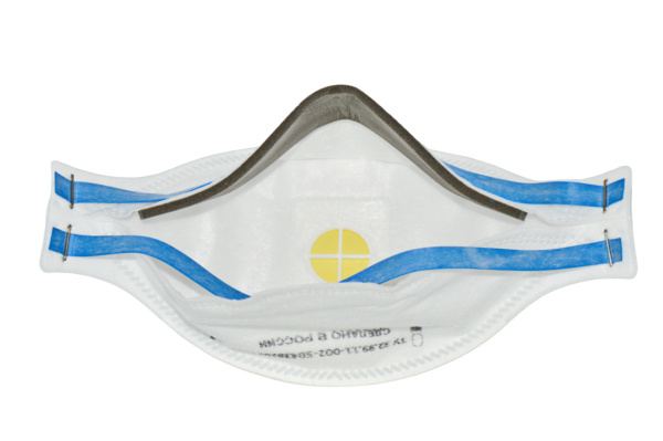 Полумаска О2 фильтрующая с клапаном для выдоха 3113 FFP3 NR D (2)