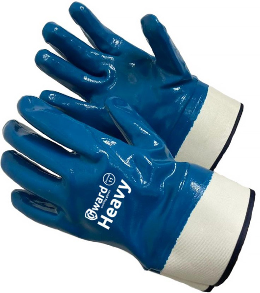 Перчатки HEAVY МБС, КЩС, полное трехслойное нитриловое покрытие, манжет-крага