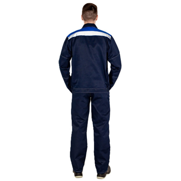 Костюм летний рабочий АЛЬЯНС-ЛЕГИОН с СОП, синий с васильковым (2)