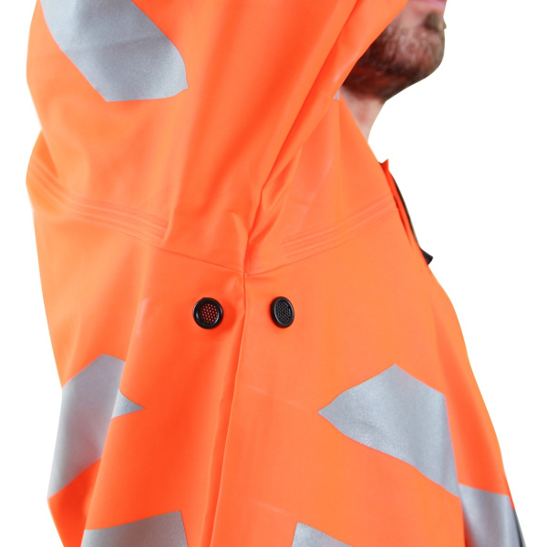 Костюм сигнальный мужской (куртка, брюки) модель НЕВА (NEVA) NF-04, оранжевый(3)