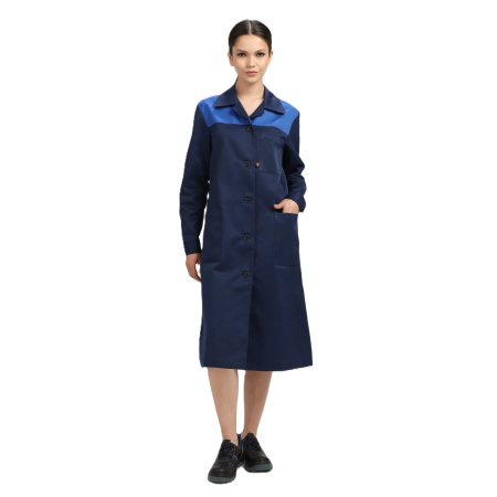 Халат женский Лигор т.синий_василек