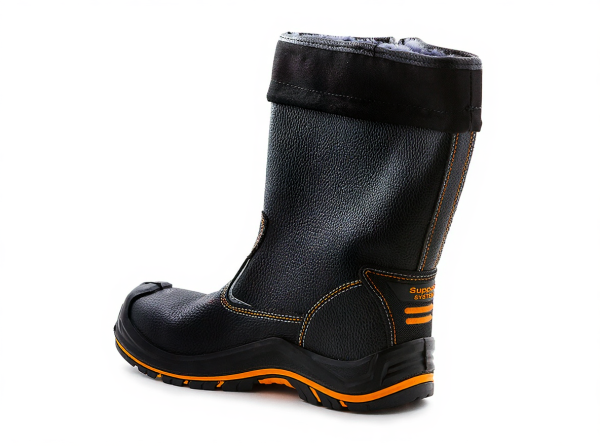 Сапоги рабочие цельноюфтевые PERFECT PROTECTION кевлар с ПП и АС натур. мех (3)