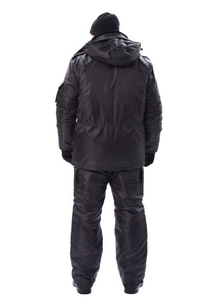 Куртка зимняя ОХРАНА, чёрная (3)