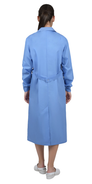 Халат женский с рельефами, голубой (1)