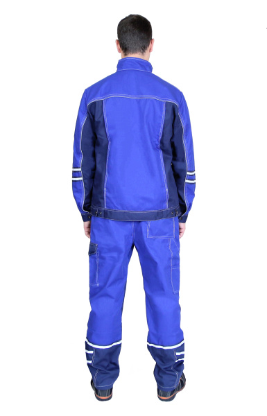 Костюм рабочий мужской NORDIC с брюками, василек(1)