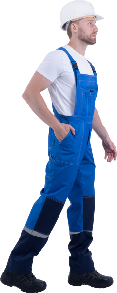 Костюм рабочий КМ-10 ЛЮКС, васильковый (4)