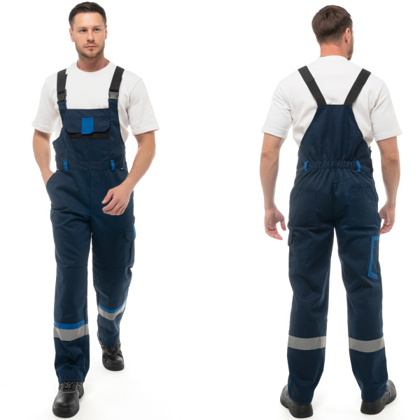 Костюм рабочий летний БРУКЛИН куртка-пк, цв.синий_вальк._черный(2)