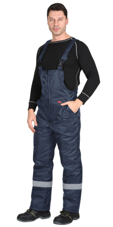 Полукомбинезон зимний Сириус-Север, темно-синий с СОП