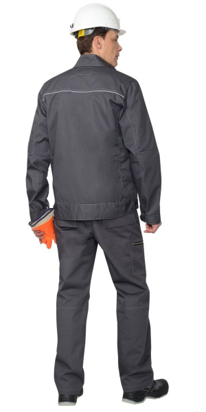 Костюм ДАЛЛАС летний, куртка короткая, брюки серый (2)