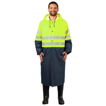 Плащ сигнальный мужской ПВХ НЕВА NF-08, лимонный